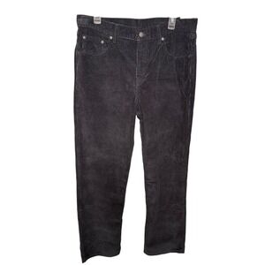 Levi's‎ Low Pro Black Corduroy Pants Size 32x30 Relaxed Straight Leg